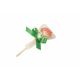 Sucette rose en pâte d'amande