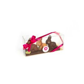 Barrette 3 lapins assortis