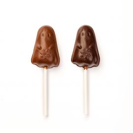 Sucette fantôme en chocolat